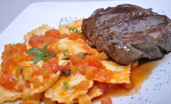 O filé a frescatini é um dos pratos servidos no restaurante La Borgata